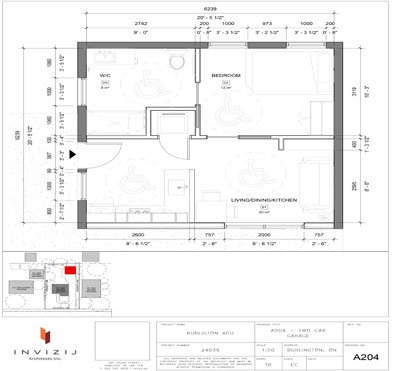 Detached two car garage Accessible 