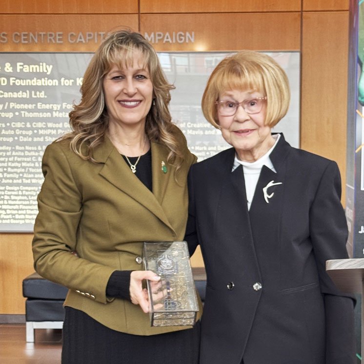 Beverley Jacobs receiving key to the City