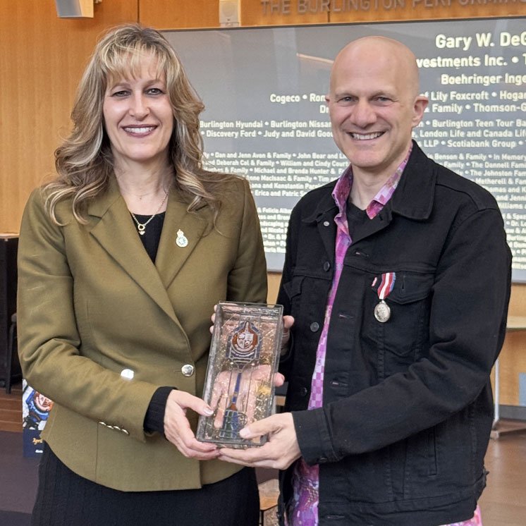 Chris McKhool receiving key to the City