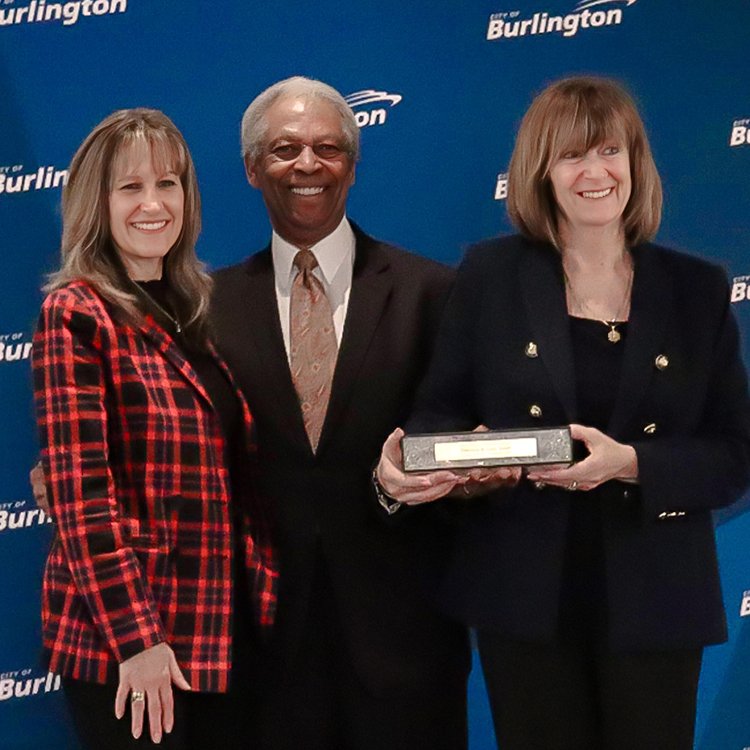 Dennis and Lisa Scott receiving key to the City