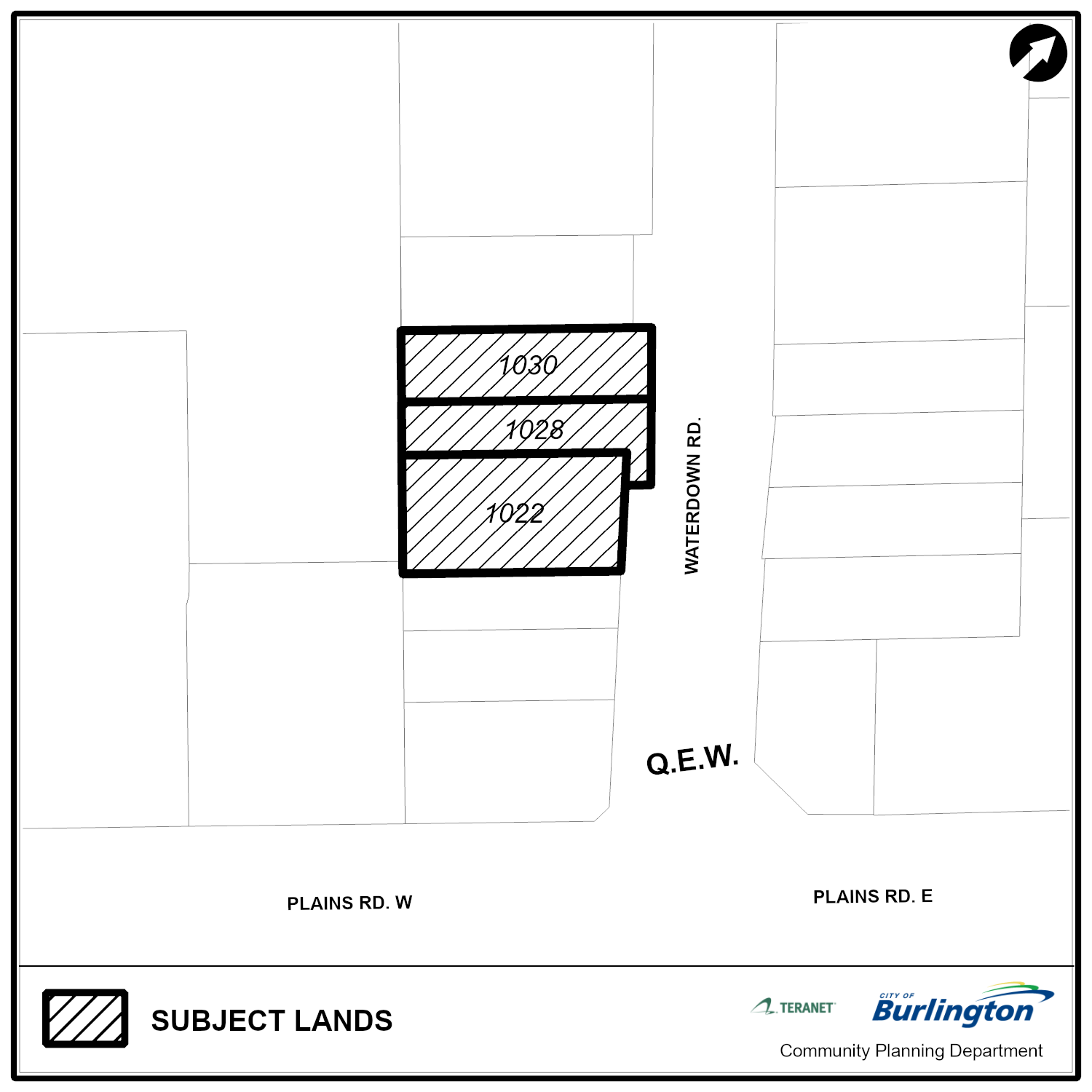 Map 1022 1028 1030 Waterdown Rd Map 1022 1028 1030 Waterdown Rd