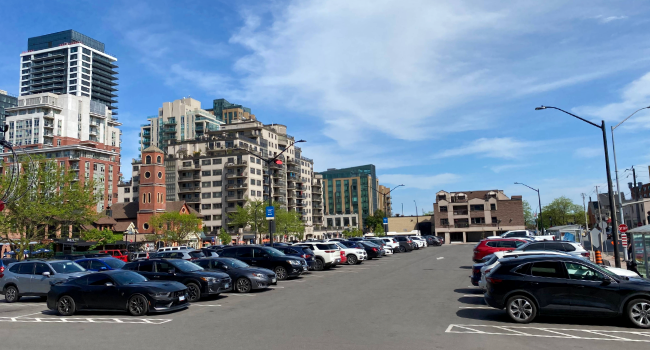 Burlington Downtown parking lot