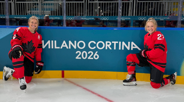 Emma and Renata on the ice