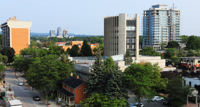 Downtown Burlington buildings