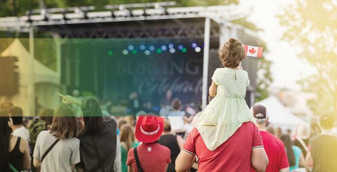 crowd at festival