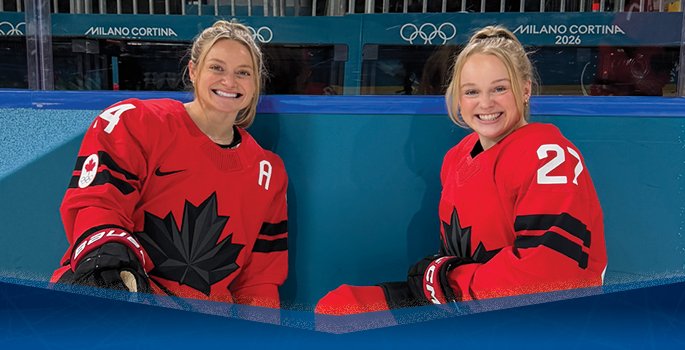 Olympic silver medalists Renata Fast and Emma Maltais