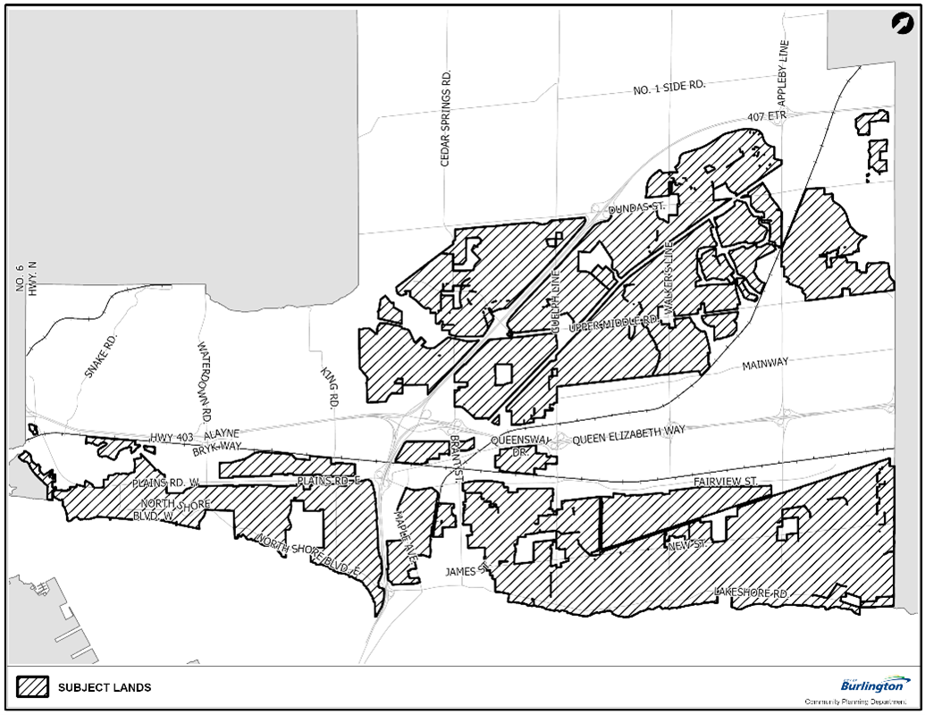 map of new zoning bylaw areas