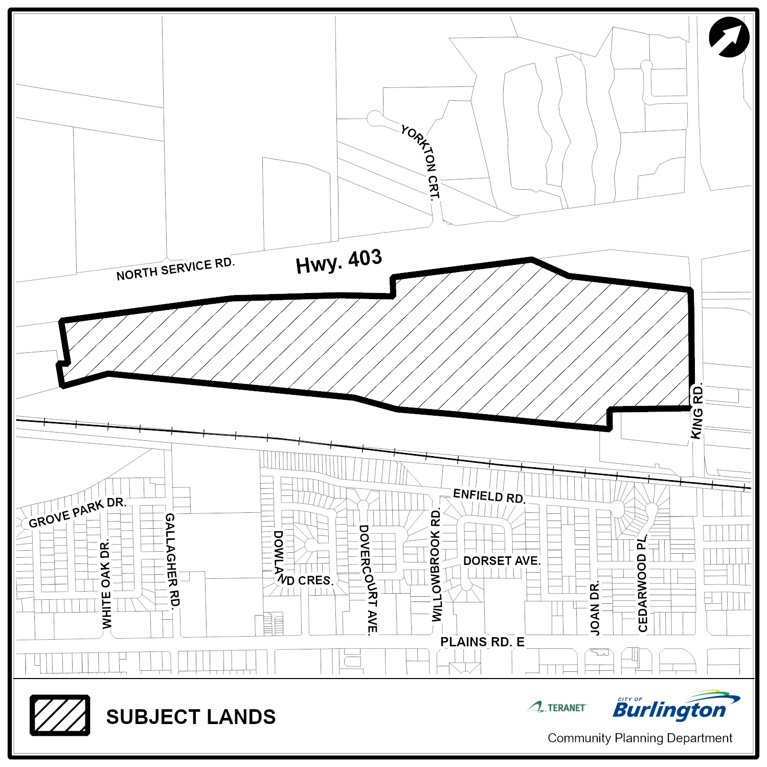 map of 1200 King Rd.