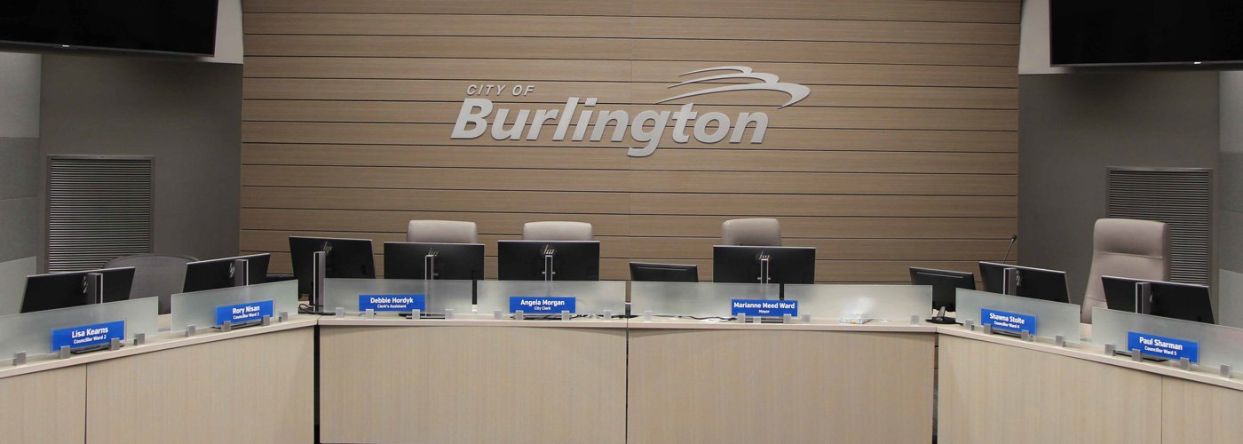 New City ward structure approved Burlington council chambers