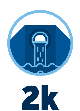 2,000 culverts Graphic of drainage culvert