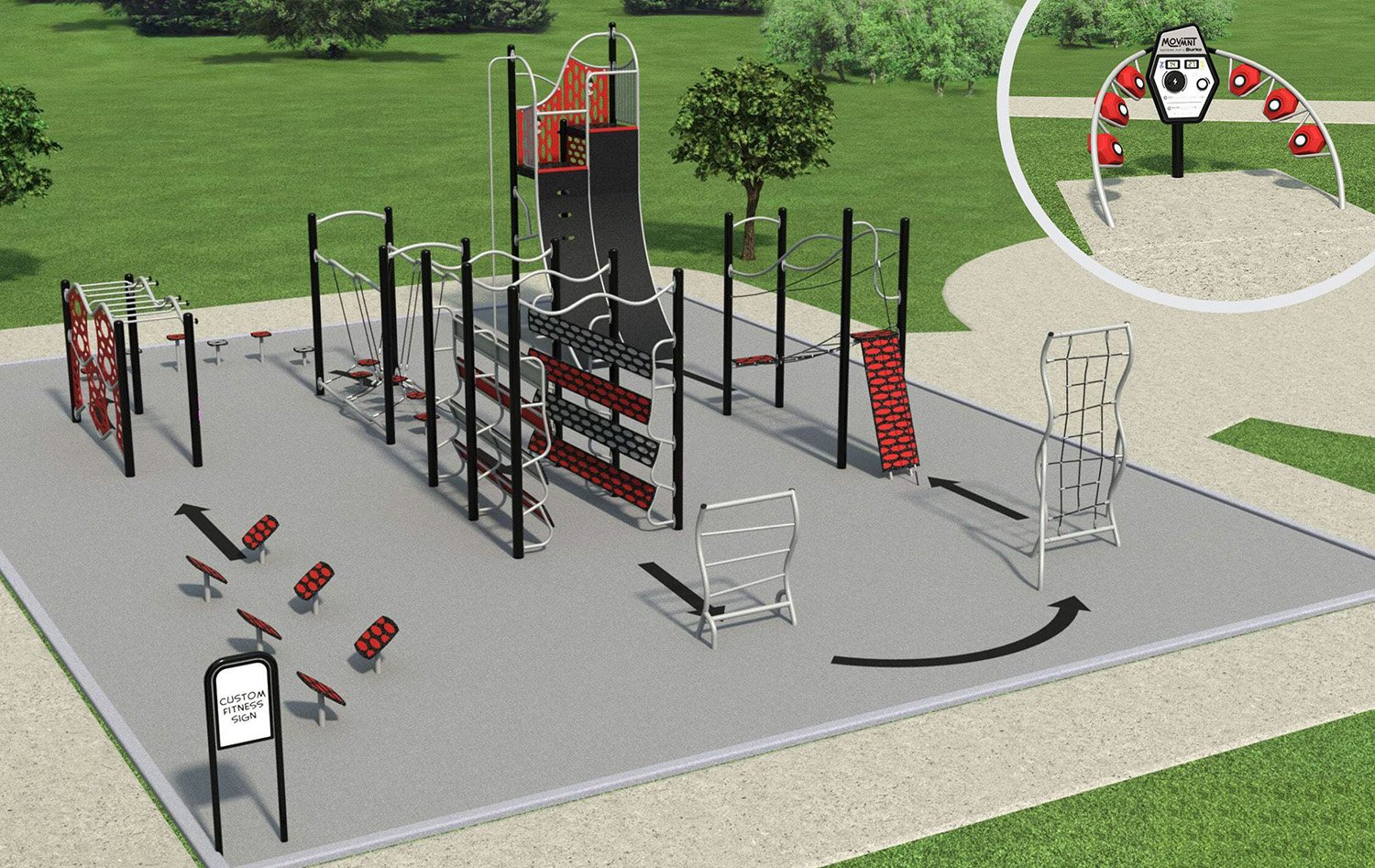 Playground rendering - Norton Community Park