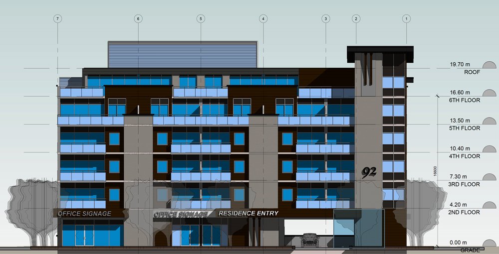 Rendering of 92 Plains Rd E Building