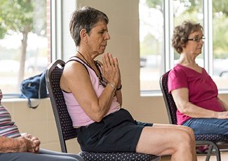 Adults participating in recreational fitness and well being program.